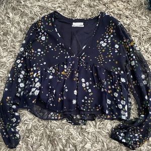 Urban Outfitters Long Sleeve Light Summer Blouse